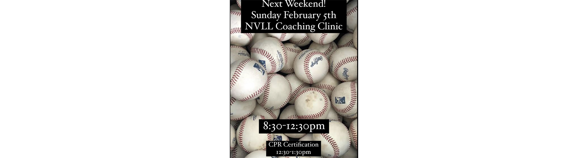 NVLL Coaches Clinic - Sunday February 5th