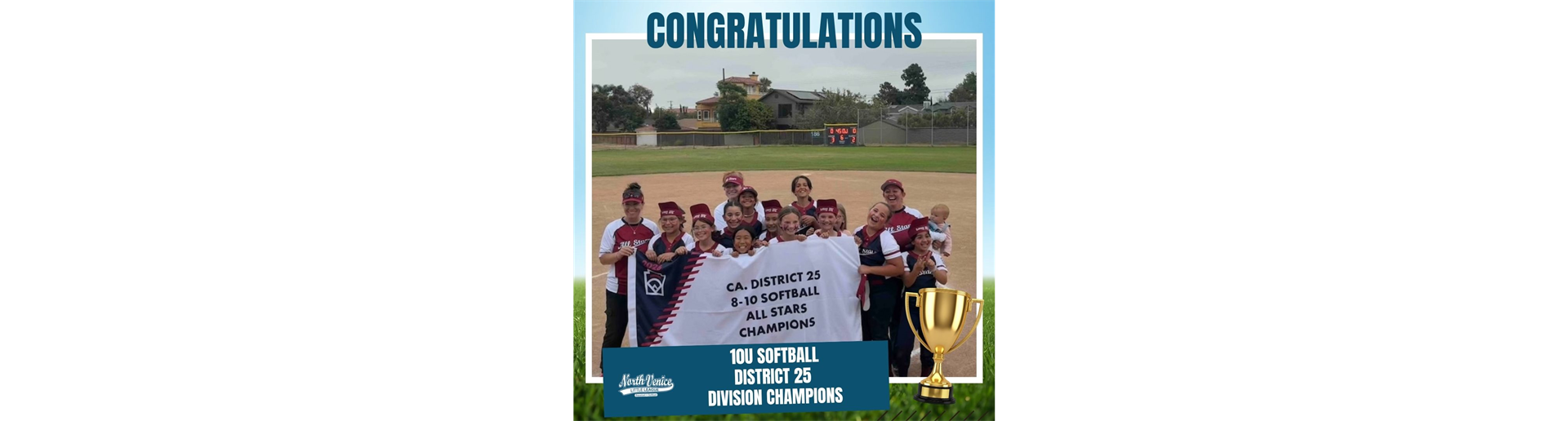 10U SOFTBALL ARE THE DIVISION CHAMPS! 